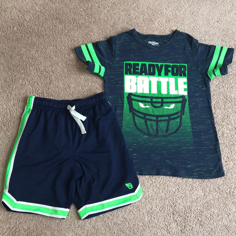 Boys t shirt and shorts
